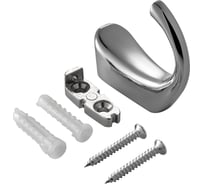 Крючок мебельный JET 912 однорожковый замак хром C912Z.001CP99