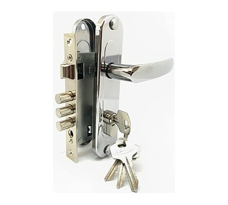 Врезной замок ЗЕНИТ ЗВ7-60.1-02 хром 28006