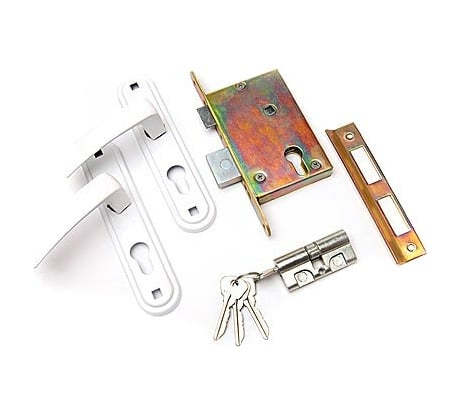 Врезной замок ЗВ4-3.05, белый, 9677 ЗЕНИТ 00009677