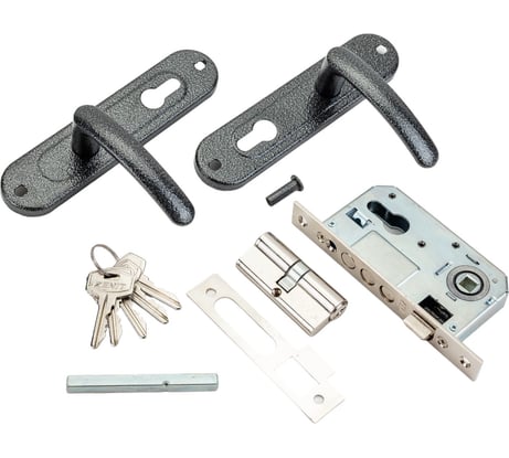 Врезной замок ЗЕНИТ ЗВ7-60.1-02 серебро 28009