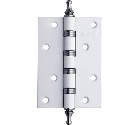 Дверная петля с четырьмя подшипниками ADDEN BAU 100X70X2.5 4W WHITE / CHROME 940000001491