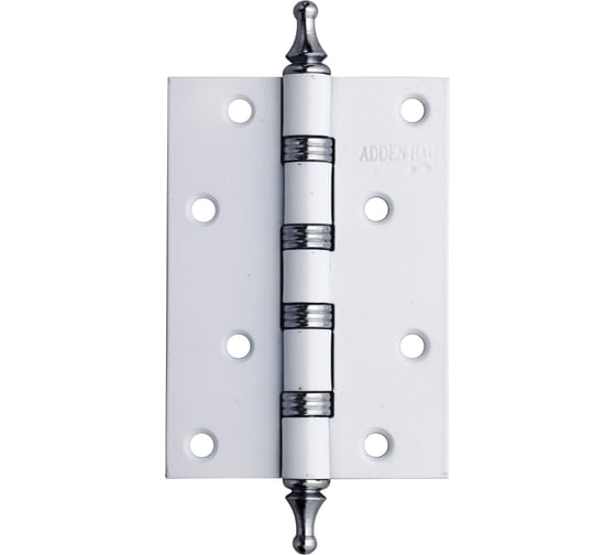 Дверная петля с четырьмя подшипниками ADDEN BAU 100X70X2.5 4W WHITE / CHROME 940000001491