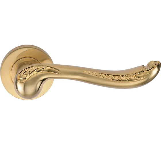 Дверная ручка на круглой накладке GENESIS ACANTO S. GOLD 20G 940000000844