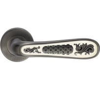 Дверная ручка на круглой накладке GENESIS ALIVIO BL. SILVER 940000000428