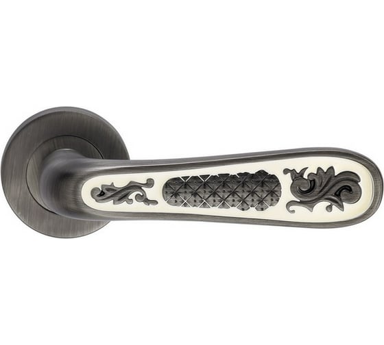 Дверная ручка на круглой накладке GENESIS ALIVIO BL. SILVER 940000000428 1