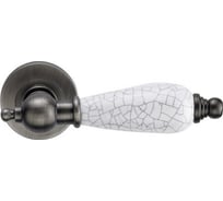 Дверная ручка на круглой накладке GENESIS REDONDO BL. SILVER 940000000431