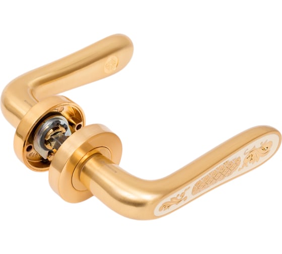 Дверная ручка на круглой накладке GENESIS ALIVIO S. GOLD 940000000427