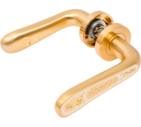 Дверная ручка на круглой накладке GENESIS ALIVIO S. GOLD 940000000427