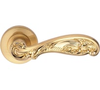 Дверная ручка на круглой накладке GENESIS FLOR S. GOLD 20G 940000000847