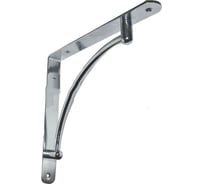 Арочный вогнутый кронштейн MFK-TORG 220х220 хром 73025 К-39