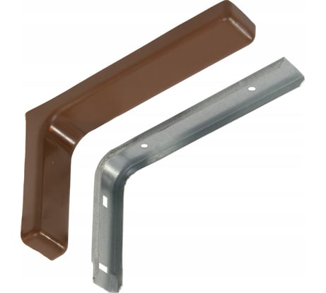Кронштейн с декоративными накладками MFK-TORG коричневый L=180мм К-90