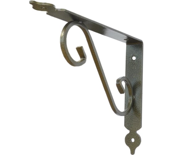 Фигурный кронштейн для полок MFK-TORG 280х330 бронза SB-41 КФ3-280х330