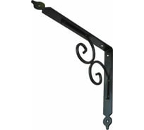 Фигурный кронштейн два лебедя MFK-TORG 108х138мм черный SB-73 КФ-108х138