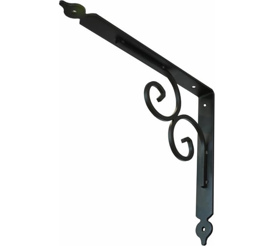 Фигурный кронштейн два лебедя MFK-TORG 108х138мм черный SB-73 КФ-108х138 1