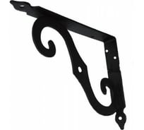 Фигурный кронштейн для полок MFK-TORG 100х75мм 2.5мм черный SB-44 К-29