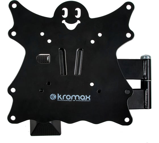 Стальной настенный кронштейн KROMAX для TV 15-42 max 30 кг 5 ст.св. нак.+5-15 CASPER-204 black