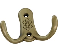 Двухрожковый мебельный крючок Kerron оксидированная бронза KR-0211-OAB