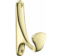 Мебельный крючок KERRON Д90 Ш30 В47, латунь KR 0090 OT