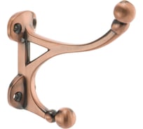 Мебельный крючок KERRON Д85 Ш29 В90, античная медь KR 0100 AC