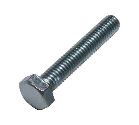 Болт Партнер DIN 933, М16x65 ZN с шестигранной головкой, 8.8, 2 шт. ФАС C 00027757 2