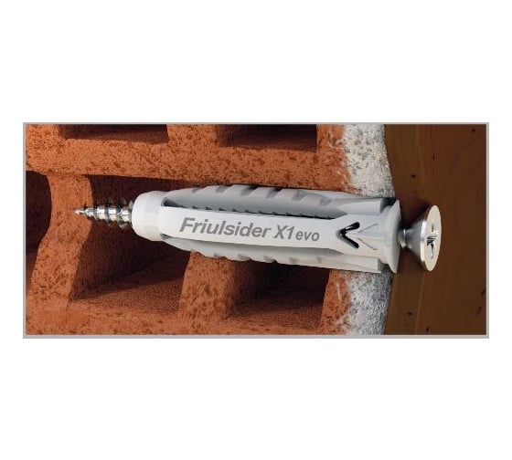 Дюбель универсальный Партнер Friulsider X1 evo 6x30, нейлон, 30 шт. ФАС FR 6007000603000 30