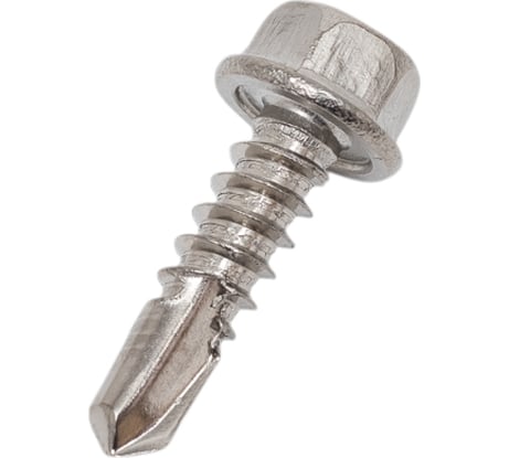 Саморез Партнер DIN 7504K, 5,5x19, A2, с буром и шестигранной головкой, 50 шт. ФАС SPT 75042K55 19 50