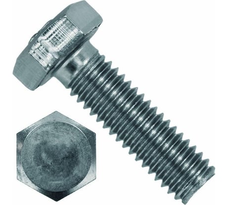 Болт шестигранный Партнер DIN 933, 6x20,полная резьба, 8,8, ZN, 18 шт. ФАС 1024 18 70