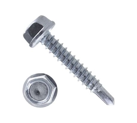 Саморез Партнер DIN 7504K, 5,5x19, A2, с буром и шестигранной головкой, 1000 шт. ФАС SPT 75042K55 19 1000