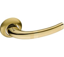 Дверная ручка KERRON Д200 Ш147 В76, матовое золото/золото DR7560 SG/GP