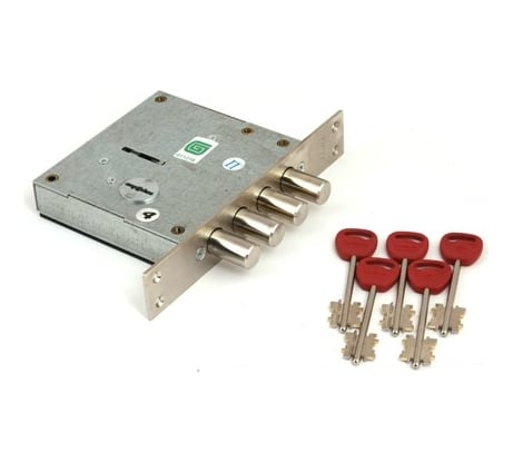 Врезной замок ГАРДИАН 4001 Т-5кл QUATTRO прав. 23741