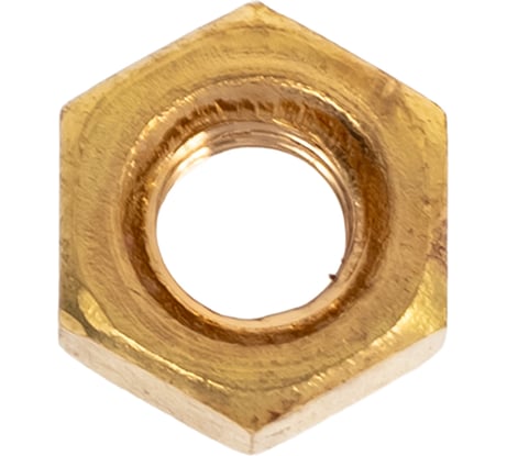 Гайка шестигранная Insparion DIN 934, латунь, М4, 2 шт С1-00001829