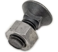 Болт ЦКИ DIN608 М12х30 с гайкой, 8.8, без покрытия, 2 шт. 2085907