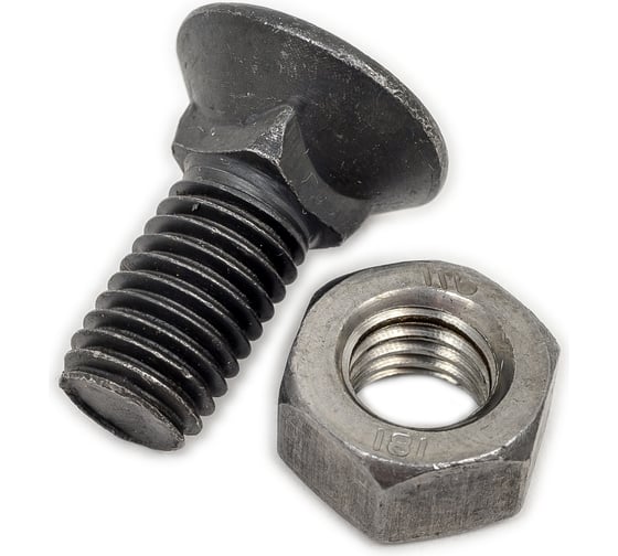 Болт ЦКИ DIN608 М12х30 с гайкой, 8.8, без покрытия, 2 шт. 2085907