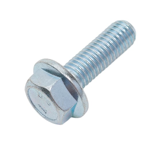 Болт ЦКИ с фланцем, DIN6921 М8х25, рифленый, 8.8, цинк, 10 шт. 3698907
