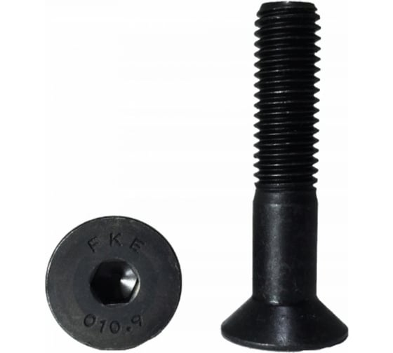 Винт ЦКИ DIN7991 М14х80 10.9, оксидированный, HEX 10 3 шт. 23878 1