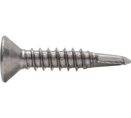 Саморез ЦКИ DIN 7504-O JP82 6.3х45, сверлоконечный, цинк, TX30, 25 шт. 7729007 1