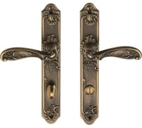 Дверная ручка на длинной накладке GENESIS FLOR ANT. COFFEE OL 940000000399