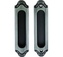 Дверная ручка на длинной накладке GENESIS ACANTO BL. SILVER SD 940000001470