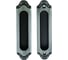 Дверная ручка на длинной накладке GENESIS ACANTO BL. SILVER SD 940000001470 1