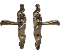 Дверная ручка на длинной накладке GENESIS RIZO ANT. COFFEE OL 940000000408