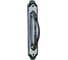 Дверная ручка на длинной накладке GENESIS ACANTO BL. SILVER PL 940000001473 1
