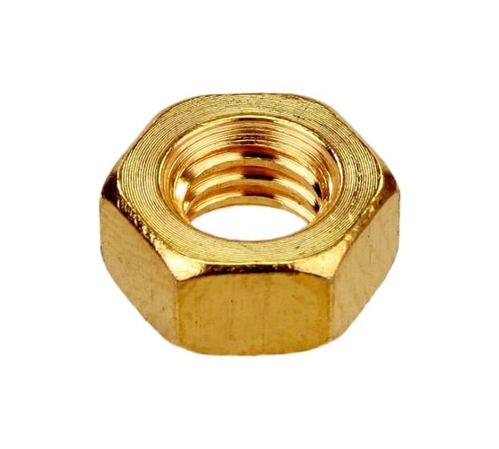 Гайка ЦКИ DIN934, М2.5 ЛАТ. SW 5.0 аналог ГОСТ 5915-70, 100 шт. 7608 1