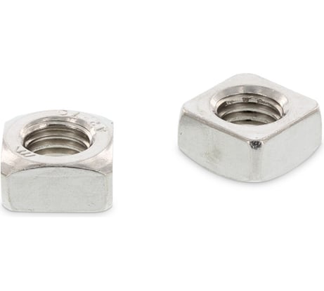 Гайка квадратная Metiz-A2 DIN 557 М6 А2, нержавеющая, 2 шт. 55726 2