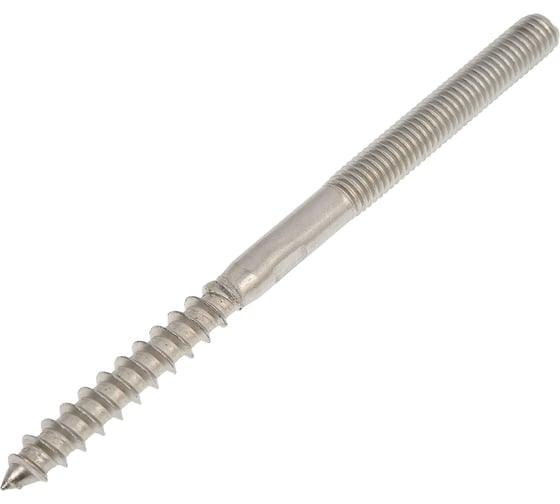 Шпилька METIZ-A2 ART.9082 М8x120 А2, нержавеющий, с резьбой по дереву, 2 шт. 908228120 2 32900676