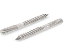 Шпилька METIZ-A2 ART.9082 М8x100 А2, нержавеющий, с резьбой по дереву, 10 шт. 908228100 10