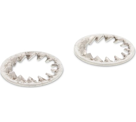 Стопорная шайба METIZ-A2 DIN 6798J M6 А2, пружинная с зубцами, нержавеющая, 50 шт. 6798J26 50