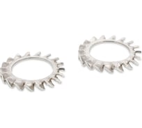 Стопорная шайба METIZ-A2 DIN 6798A M10 А2, пружинная с зубцами, нержавеющая, 10 шт. 6798A210 10