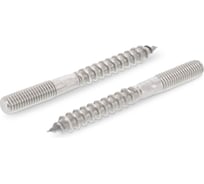 Шпилька METIZ-A2 ART.9082 М10x200 А2, нержавеющий, с резьбой по дереву, 2 шт. 9082210200 2