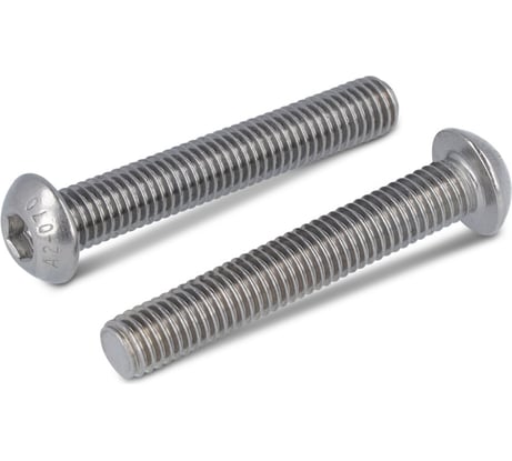 Винт Metiz-A2 ISO 7380-1 M4x6, А2 полукруглая головка внутренний шестигранник, 10 шт. 73801246 10