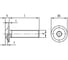 Винт Metiz-A2 ISO 7380-2 M8x16, А2 полукруглая головка внутренний шестигранник, пресс-шайба, 10 шт. 738022816 10 4